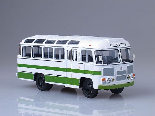 1:43 Павловский автобус 3201 4x4 белый/зеленый