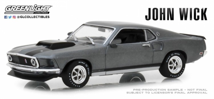 1:43 FORD Mustang BOSS 429 1969 (из к/ф "Джон Уик")