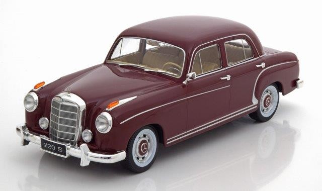 1:18 MERCEDES-BENZ 220S Limousine (W180 II) 1956 Dark Red