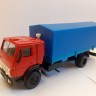 1:43 УЦЕНКА КАМский грузовик-5325 красный с синим тентом