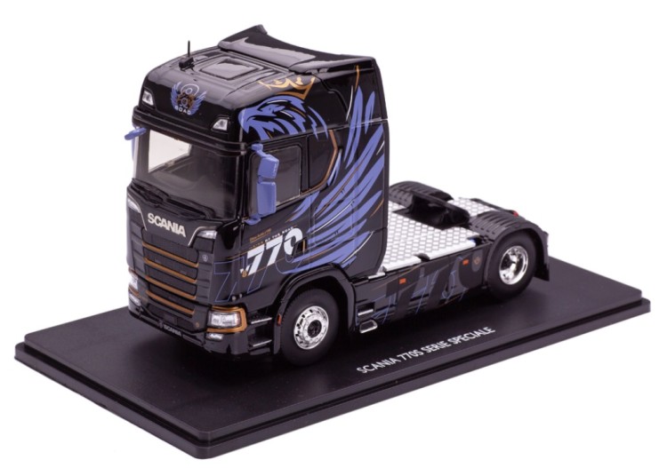 1:43 седельный тягач SCANIA S770 V8 Serie Speciale 2021 Black 