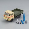 1:43 УАЗ-450Д «Аварийная» «ГорГаз» Душанбе, Таджикистан - 1963 г. с аксессуарами в кузове 