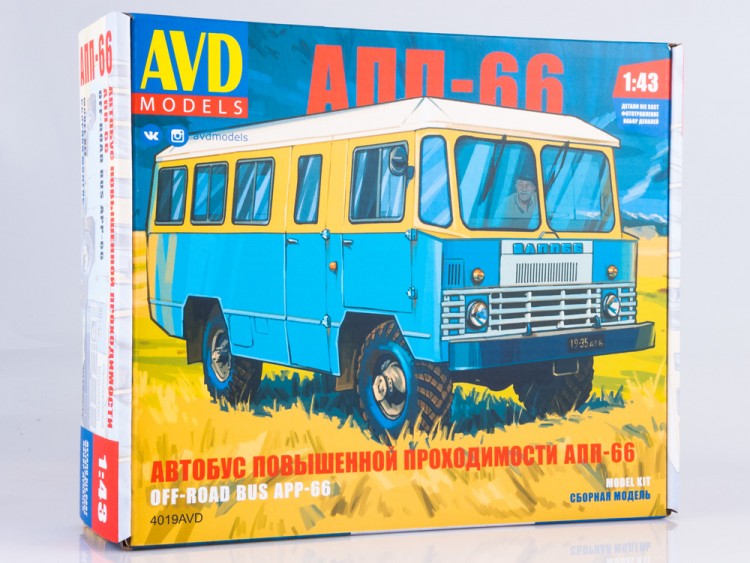 1:43 Сборная модель Автобус повышенной проходимости АПП-66