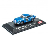 1:43 ALPINE RENAULT A110 #26 O.Andersson/D.Stone Winner Rally Monte Carlo 1971