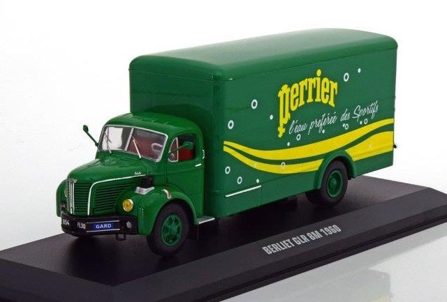 1:43 BERLIET GLR 8M фургон "Perrier" 1960 Green/Yellow