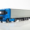 1:43 КАМский грузовик-54901 с полуприцепом НЕФАЗ-93341, голубой / серый