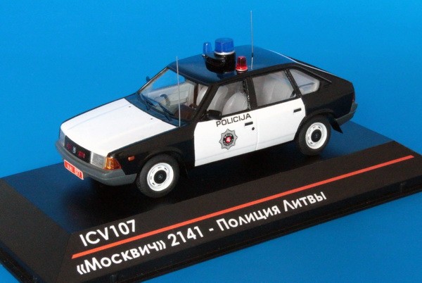 1:43 Москвич 2141 - Полиция Литвы (серия 75 экз.)
