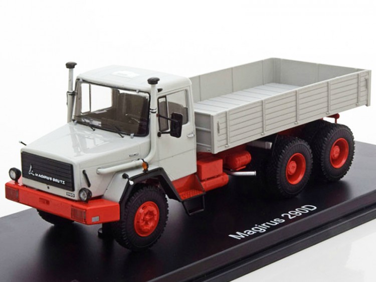 1:43 Magirus 290 D26L 6x4 (бортовой грузовик) 1975 Grey/Red