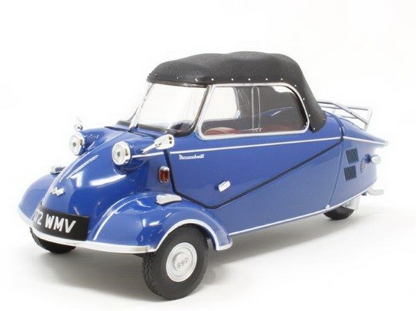 1:18 MESSERSCHMITT KR200 Bubble Car Cabrio 1955 Royal Blue