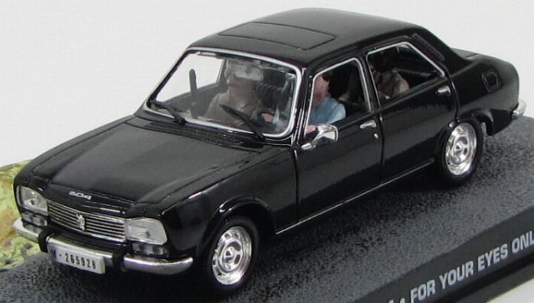 1:43 PEUGEOT 504 "For Your Eyes Only" 1981 Black