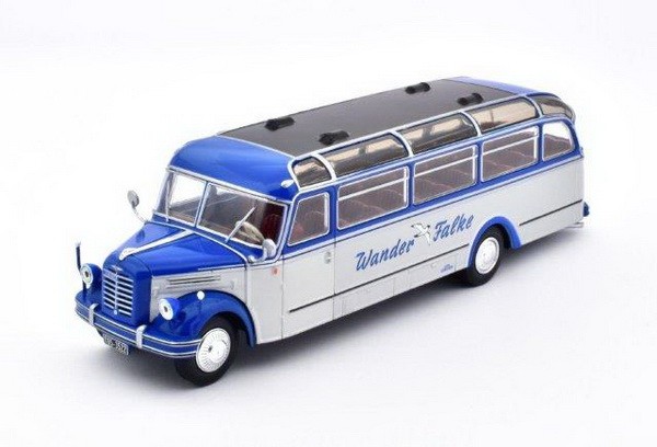 1:43 автобус BORGWARD BO 4000 GERMANY 1952 Blue/Silver