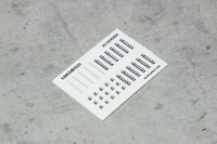 1:43 Набор декалей Шильдики капота Камский 6520 1:43 Набор декалей Шильдики капота Камский 6520