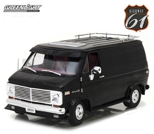1:18 CHEVROLET G-Series Van (фургон) 1976 Black
