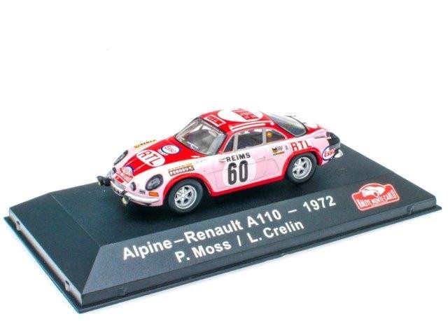 1:43 ALPINE RENAULT A110 #60 P.Moss/L.Crelin Rally Monte Carlo 1972