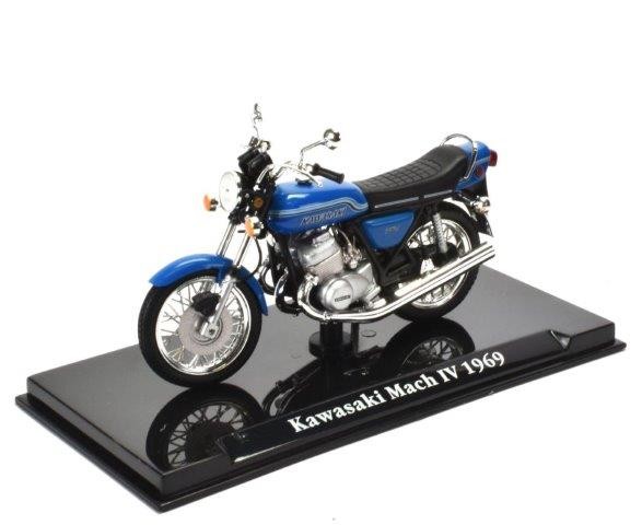 1:24 мотоцикл KAWASAKI Mach IV 1969 Blue