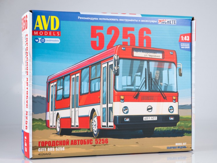 1:43 Сборная модель Ликинский автобус 5256