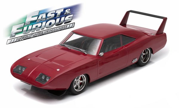 1:18 DODGE Charger Daytona Custom 1969 Dark Red "Fast & Furious" (из к/ф "Форсаж VI")