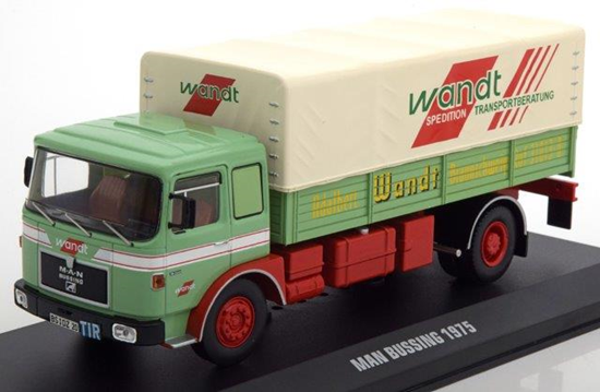 1:43 MAN BUSSING 19.320 грузовик с тентом "Wandt" 1975 Light Green