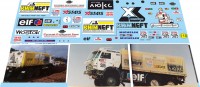 1:43 набор декалей Камский грузовик №505 Dakar 1992