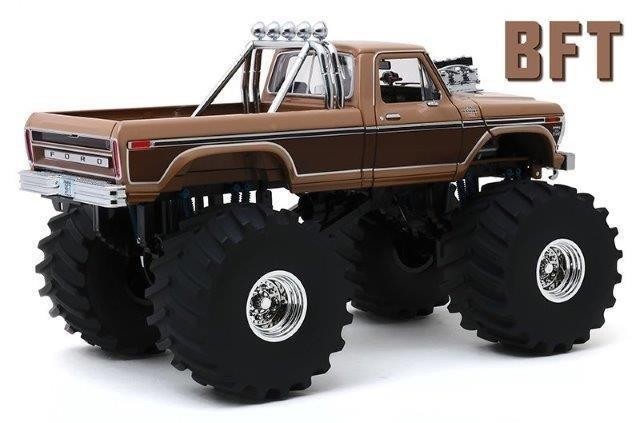 1:18 FORD F-350 Monster Truck "BFT" Bigfoot 1978 Brown Metallic (колеса 66 дюймов)