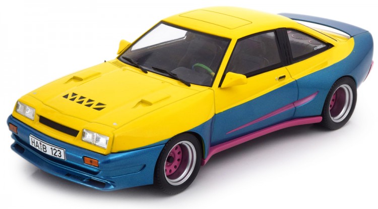 1:18 Opel Manta B Mattig 1991 Yellow/Blue/Purple