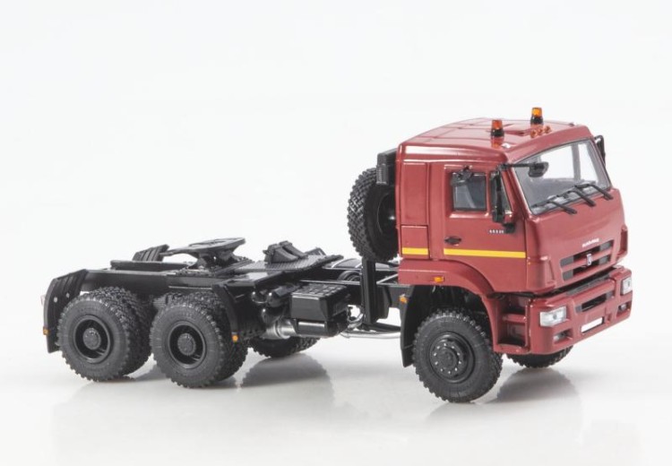 1:43 KAMскиий грузовик-65225 седельный тягач (рестайлинг), вишневый