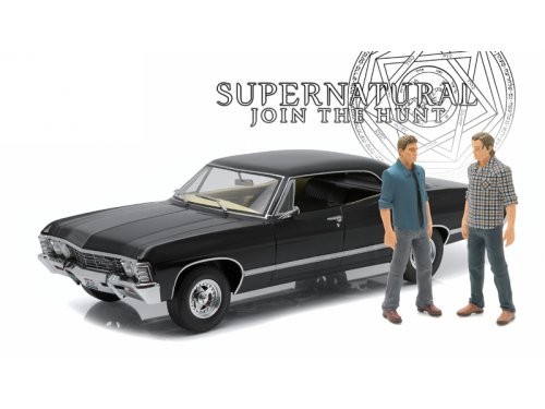 1:18 CHEVROLET Impala Sport Sedan 1967 c фигурками Сэма и Дина (из телесериала "Сверхъестественное") 