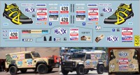 1:43 набор декалей Land Rover Dream #420  Dakar 2015 