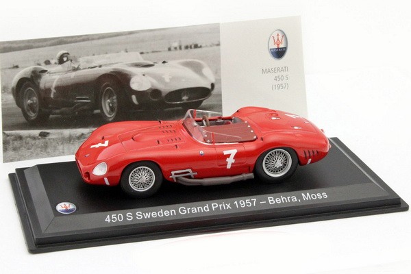 1:43 MASERATI 450 S #7 Behra/Moss Sweden Grand Prix 1957