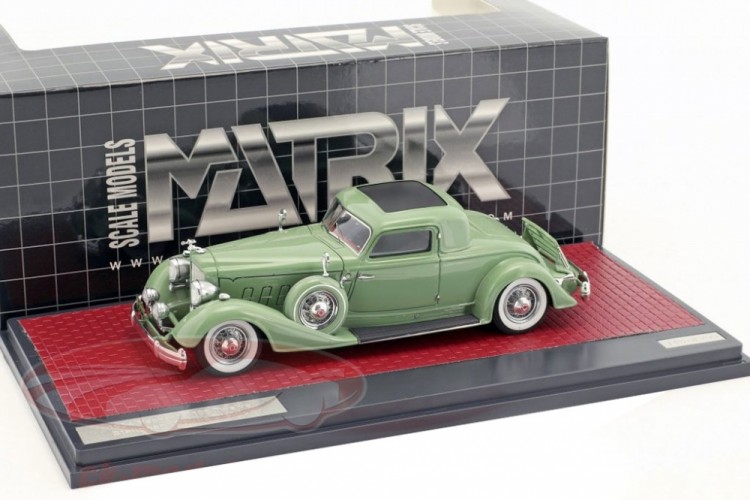 1:43 PACKARD 1108 Twelve Stationary Coupe Dietrich 1934 Green