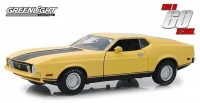 1:18 FORD Mustang Mach 1 "Eleanor" 1973 Yellow (из к/ф "Угнать за 60 секунд") 