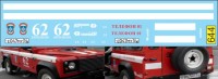 1:43 набор декалей LAND ROVER Defender МЧС Коченево Rosenbauer (версия 2) 