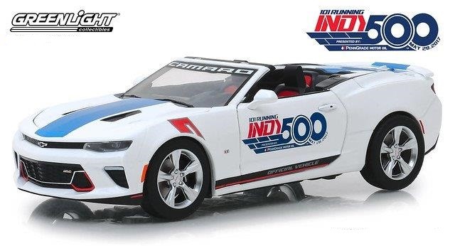 1:24 CHEVROLET Camaro SS Convertible 101 Running Indy 500 Presented 2017 White