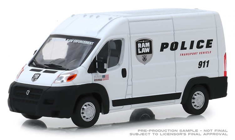 1:43 RAM ProMaster 2500 Cargo High Roof "Ram Law Enforcement Police Transport Vehicle" 2018 