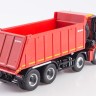 1:43 КАМский грузовик-65801-68 самосвал, красный