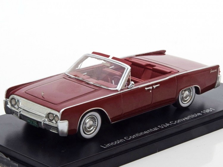 1:43 LINCOLN Continental 53A Convertible 1961 Dark Red
