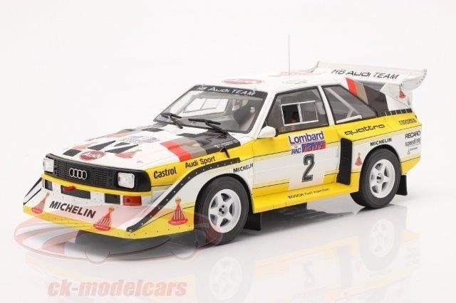 1:18 AUDI Sport Quattro S1 #2 "HB Audi Team" Mikkola/Hertz Lombard RAC Rally 1985