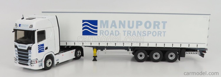 1:43 SCANIA S500 V8 c полуприцепом "MANUPORT ROAD TRANSPORT" 2018 