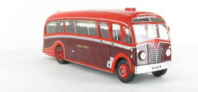 1:43 автобус AEC REGAL III HARRINGTON "DORSAL FIN" ENGLAND 1950 Maroon/Red