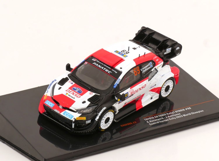 1:43 TOYOTA GR Yaris Rally1 Hybrid #69 "Toyota Gazoo Racing WRT" Rovanperä/Halttunen 2 место Rally Central Europe Чемпион мира 2023 