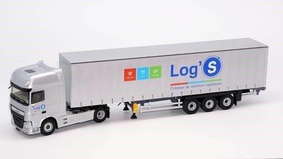 1:43 DAF XF Euro 6 c полуприцепом "GRIS LOG'S"