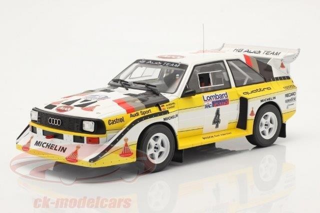 1:18 AUDI Sport Quattro S1 #4 "HB Audi Team" Rohrl/Geistdoerfer Lombard RAC Rally 1985