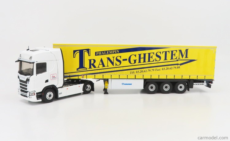 1:43 SCANIA S500 c полуприцепом "TRANS-GHESTEM" 2018 