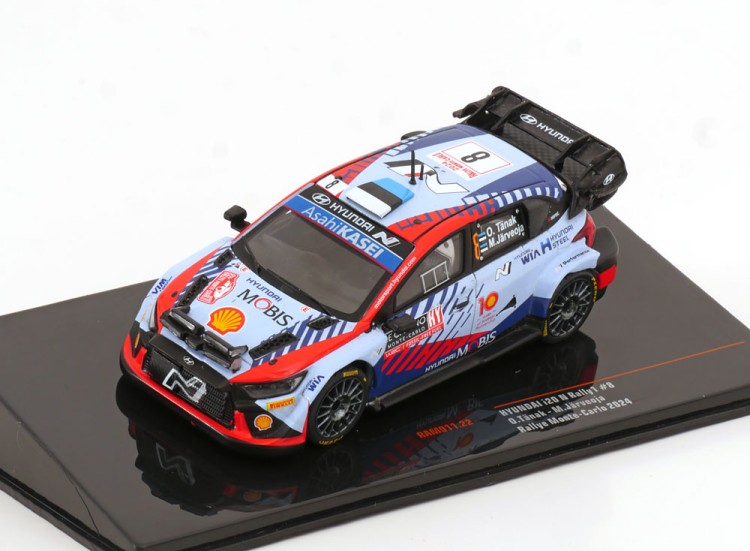 1:43 HYUNDAI i20 N Rally1 #8 "Hyundai Shell Mobis WRT" Tänak/Järveoja 4 место Rally Monte Carlo 2024 