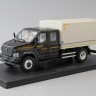 1:43 ГАЗон C42R31 бортовой с тентом, черный / серый