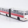 1:43 IKARUS-280.33, белый / бордовый