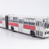 1:43 IKARUS-280.33, белый / бордовый